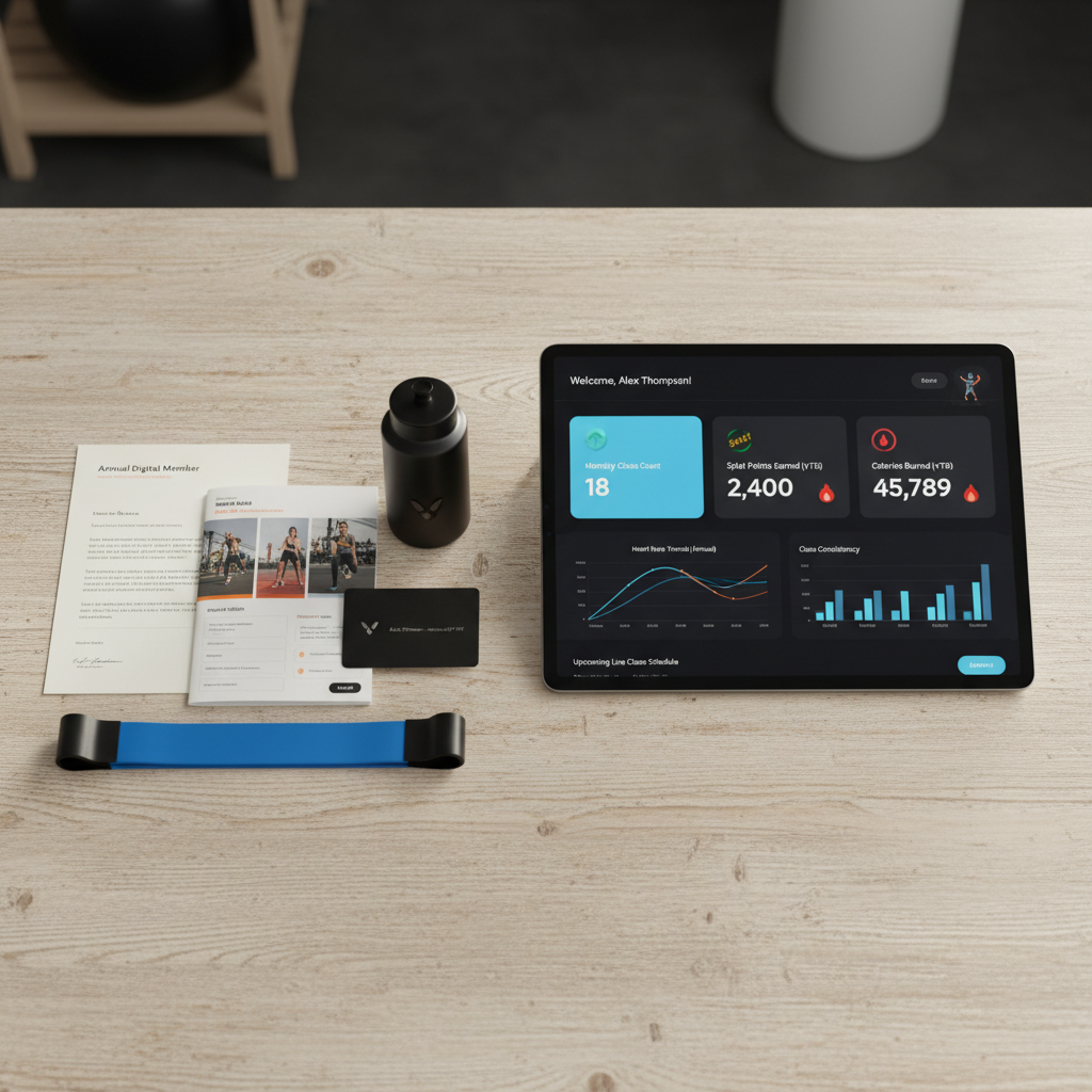 Annual digital membership dashboard with welcome kit